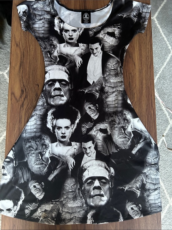 Rock Rebel Dresses & Skirts - Rock Rebel Universal Monsters Dress - small stain